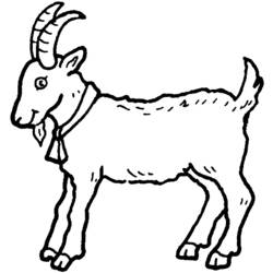 Dibujo para colorear: Cabra (Animales) #2361 - Dibujos para Colorear e Imprimir Gratis