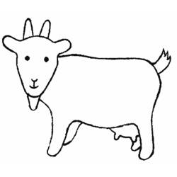 Dibujo para colorear: Cabra (Animales) #2398 - Dibujos para Colorear e Imprimir Gratis