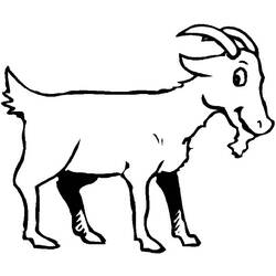 Dibujo para colorear: Cabra (Animales) #2522 - Dibujos para Colorear e Imprimir Gratis