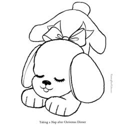 Dibujo para colorear: Cachorro (Animales) #2901 - Dibujos para Colorear e Imprimir Gratis