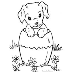 Dibujo para colorear: Cachorro (Animales) #2908 - Dibujos para Colorear e Imprimir Gratis