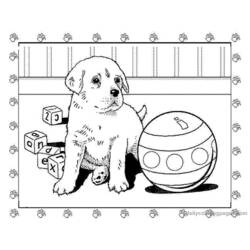Dibujo para colorear: Cachorro (Animales) #2930 - Dibujos para Colorear e Imprimir Gratis