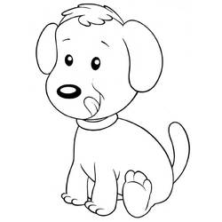 Dibujo para colorear: Cachorro (Animales) #2943 - Dibujos para Colorear e Imprimir Gratis