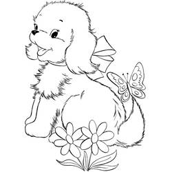Dibujo para colorear: Cachorro (Animales) #2971 - Dibujos para Colorear e Imprimir Gratis