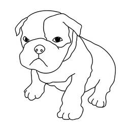 Dibujo para colorear: Cachorro (Animales) #2984 - Dibujos para Colorear e Imprimir Gratis