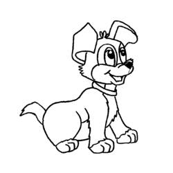 Dibujo para colorear: Cachorro (Animales) #2991 - Dibujos para Colorear e Imprimir Gratis