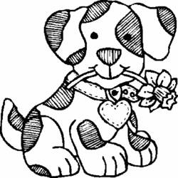 Dibujo para colorear: Cachorro (Animales) #3018 - Dibujos para Colorear e Imprimir Gratis