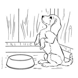 Dibujo para colorear: Cachorro (Animales) #3070 - Dibujos para Colorear e Imprimir Gratis