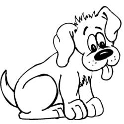 Dibujo para colorear: Cachorro (Animales) #3073 - Dibujos para Colorear e Imprimir Gratis