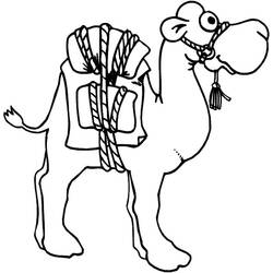 Dibujo para colorear: Camello (Animales) #1663 - Dibujos para Colorear e Imprimir Gratis