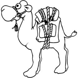 Dibujo para colorear: Camello (Animales) #1671 - Dibujos para Colorear e Imprimir Gratis