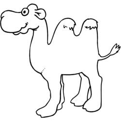 Dibujo para colorear: Camello (Animales) #1676 - Dibujos para Colorear e Imprimir Gratis