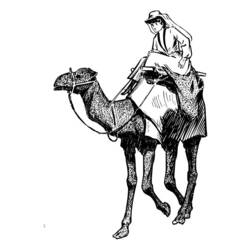Dibujo para colorear: Camello (Animales) #1705 - Dibujos para Colorear e Imprimir Gratis