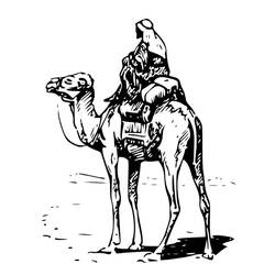Dibujo para colorear: Camello (Animales) #1729 - Dibujos para Colorear e Imprimir Gratis