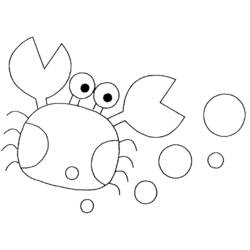 Dibujo para colorear: Cangrejo (Animales) #4680 - Dibujos para Colorear e Imprimir Gratis