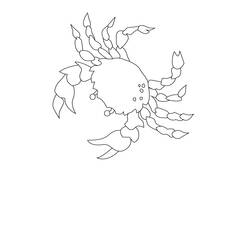 Dibujo para colorear: Cangrejo (Animales) #4694 - Dibujos para Colorear e Imprimir Gratis