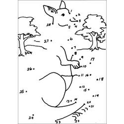 Dibujo para colorear: Canguro (Animales) #9105 - Dibujos para Colorear e Imprimir Gratis