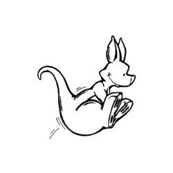 Dibujo para colorear: Canguro (Animales) #9126 - Dibujos para Colorear e Imprimir Gratis