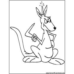 Dibujo para colorear: Canguro (Animales) #9220 - Dibujos para Colorear e Imprimir Gratis