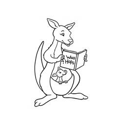 Dibujo para colorear: Canguro (Animales) #9255 - Dibujos para Colorear e Imprimir Gratis