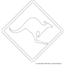 Dibujo para colorear: Canguro (Animales) #9256 - Dibujos para Colorear e Imprimir Gratis