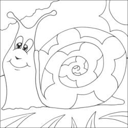 Dibujo para colorear: Caracol (Animales) #6642 - Dibujos para Colorear e Imprimir Gratis