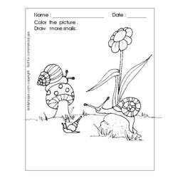Dibujo para colorear: Caracol (Animales) #6656 - Dibujos para Colorear e Imprimir Gratis