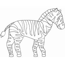 Dibujo para colorear: Cebra (Animales) #12939 - Dibujos para Colorear e Imprimir Gratis
