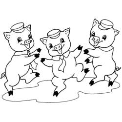 Dibujo para colorear: Cerdo (Animales) #3591 - Dibujos para Colorear e Imprimir Gratis
