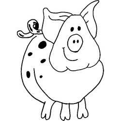 Dibujo para colorear: Cerdo (Animales) #3592 - Dibujos para Colorear e Imprimir Gratis