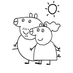 Dibujo para colorear: Cerdo (Animales) #3600 - Dibujos para Colorear e Imprimir Gratis