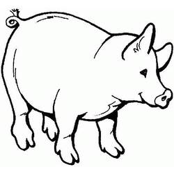 Dibujo para colorear: Cerdo (Animales) #3610 - Dibujos para Colorear e Imprimir Gratis