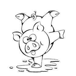 Dibujo para colorear: Cerdo (Animales) #3627 - Dibujos para Colorear e Imprimir Gratis