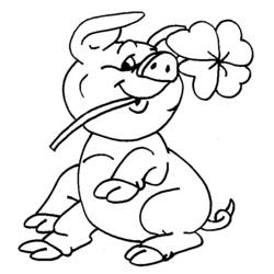 Dibujo para colorear: Cerdo (Animales) #3649 - Dibujos para Colorear e Imprimir Gratis