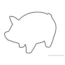 Dibujo para colorear: Cerdo (Animales) #3652 - Dibujos para Colorear e Imprimir Gratis