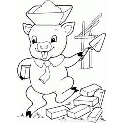 Dibujo para colorear: Cerdo (Animales) #3691 - Dibujos para Colorear e Imprimir Gratis