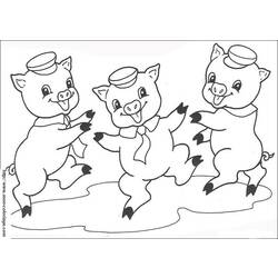 Dibujo para colorear: Cerdo (Animales) #3728 - Dibujos para Colorear e Imprimir Gratis