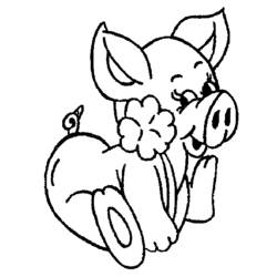 Dibujo para colorear: Cerdo (Animales) #3736 - Dibujos para Colorear e Imprimir Gratis
