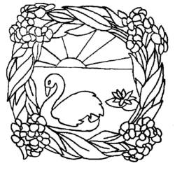 Dibujo para colorear: Cisne (Animales) #5028 - Dibujos para Colorear e Imprimir Gratis