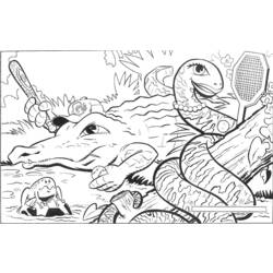 Dibujo para colorear: Cocodrilo (Animales) #4819 - Dibujos para Colorear e Imprimir Gratis