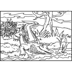 Dibujo para colorear: Cocodrilo (Animales) #4942 - Dibujos para Colorear e Imprimir Gratis