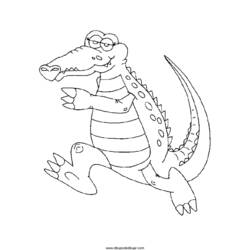 Dibujo para colorear: Cocodrilo (Animales) #4959 - Dibujos para Colorear e Imprimir Gratis