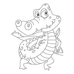 Dibujo para colorear: Cocodrilo (Animales) #4976 - Dibujos para Colorear e Imprimir Gratis