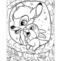 Dibujo para colorear: Coneja (Animales) #1183 - Dibujos para Colorear e Imprimir Gratis
