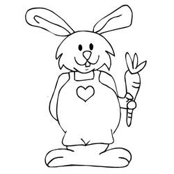 Dibujo para colorear: Conejo (Animales) #9516 - Dibujos para Colorear e Imprimir Gratis