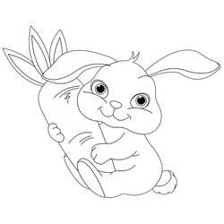 Dibujo para colorear: Conejo (Animales) #9613 - Dibujos para Colorear e Imprimir Gratis