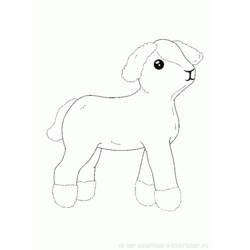 Dibujo para colorear: Cordero (Animales) #215 - Dibujos para Colorear e Imprimir Gratis