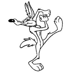 Dibujo para colorear: Coyote (Animales) #4479 - Dibujos para Colorear e Imprimir Gratis