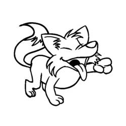 Dibujo para colorear: Coyote (Animales) #4491 - Dibujos para Colorear e Imprimir Gratis