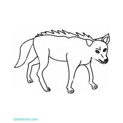 Dibujo para colorear: Coyote (Animales) #4513 - Dibujos para Colorear e Imprimir Gratis